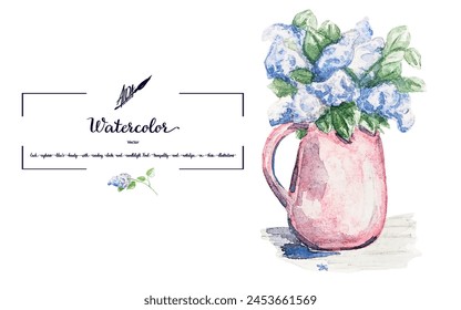 A captivating vector watercolor illustration of a lilac bouquet, perfect for enhancing the appeal of any printed material with its charm and elegance