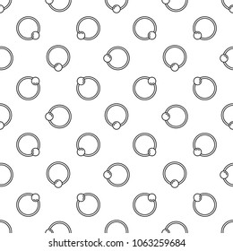 Captive ball ring vector seamless background or pattern