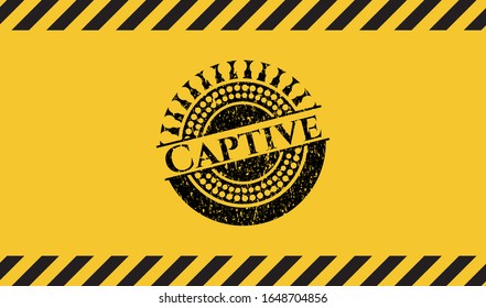 Símbolo del signo de advertencia de grifo cautivo. Ilustración vectorial. Detallado.