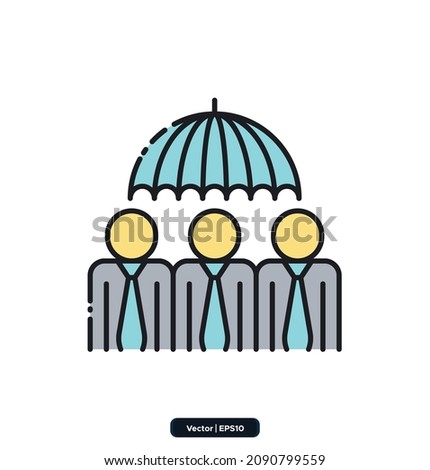 Captive Insurance icon. Insurance Related Vector Icons. Contains such Icons as Car Protection, Health Insurance, Contract, life and property, and more. EPS10