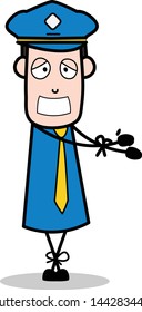 Captive - Retro Postman Cartoon Courier Guy Vector Illustration