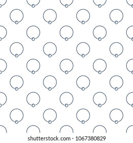 Captive ring vector minimal seamless pattern or background for your design