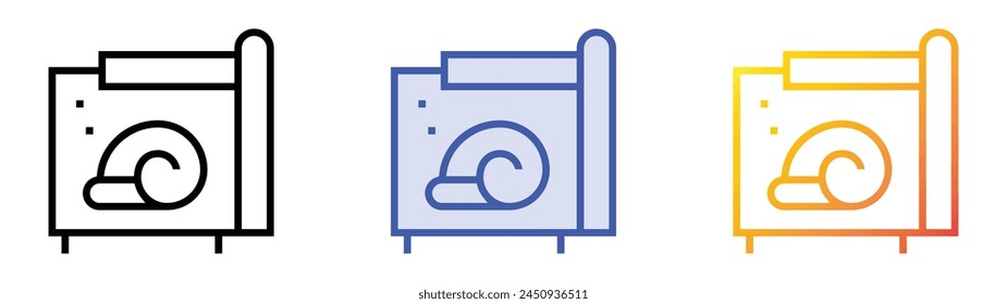 captivity icon. Linear, Blue Fill and Gradient Style Design Isolated On White Background