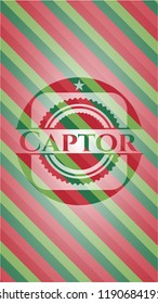 Captor christmas emblem.