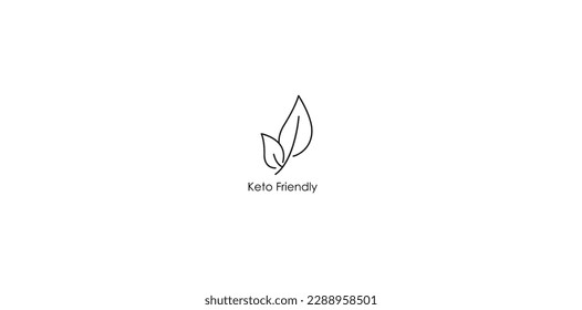 Capture the Attention of Health-Conscious Consumers with Our 'Keto Friendly' Icon - A Vibrant and Striking Vector Illustration 