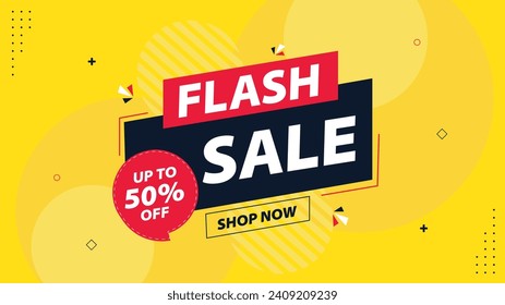 "Capture attention with vivid Flash Sale banners—grab exciting deals now!"