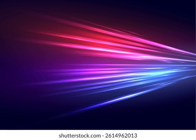 capture the bright light trails background with neon effect vector  