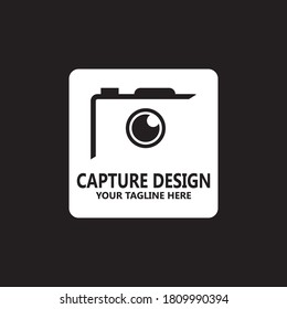 Capture camera photography icon logo design vector template