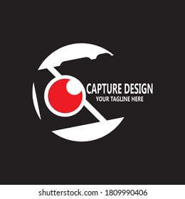 Capture camera photography icon logo design vector template