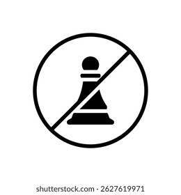 capture chess strategy solid icon vector design good for web or mobile app