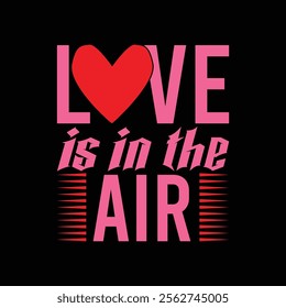 Capture the essence of romance and joy with this modern yet playful T-shirt design.
