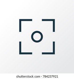 Capture icon line symbol. Premium quality isolated center focus element in trendy style.