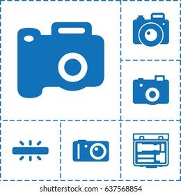 Capture icon. set of 6 capture filled icons such as