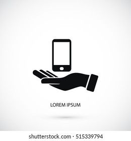 Capture Mobile icon, flat design best vector icon
