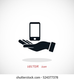 Capture Mobile icon, flat design best vector icon