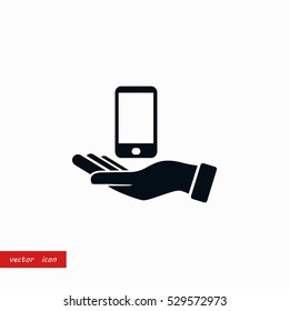 Capture Mobile icon, flat design best vector icon