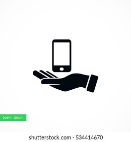 Capture Mobile icon, flat design best vector icon
