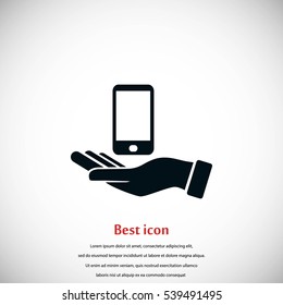 Capture Mobile icon, flat design best vector icon