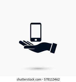 Capture Mobile icon, flat design best vector icon