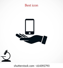 Capture Mobile icon, flat design best vector icon