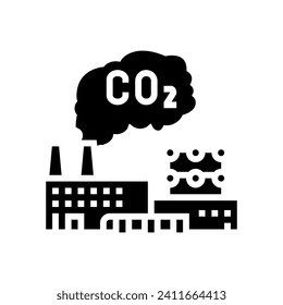 capture plant carbon glyph icon vector. capture plant carbon sign. isolated symbol illustration