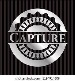 Capture silvery badge