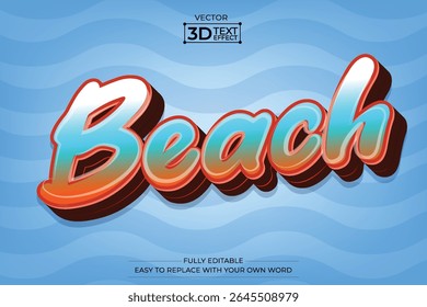 Capture the sunny vibes and tropical fun with this Beach editable 3D text effect. Ideal for summer promotions, travel posters, beach party invitations, and social media content. The text is fully cust
