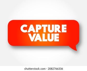 Capture Value Text Message Bubble, Concept Background