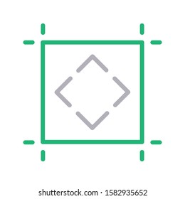 capture vector color line icon 