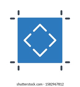 capture vector glyph color icon 