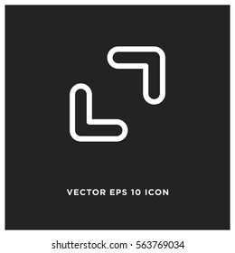 Capture vector icon, enlarge symbol. Modern, simple flat vector illustration for web site or mobile app