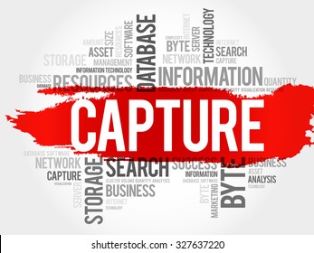 Capture word cloud, business concept