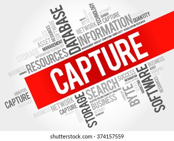 Capture word cloud, business concept