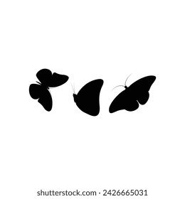 Capturing the enchanting essence of nature, these flying butterflies silhouette gracefully depict the delicate beauty and mesmerizing movement of these winged creatures.