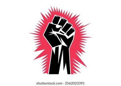 Capturing the Fight for Freedom Through Vivid Vector Art, human rights, protest art, rebel spirit, freedom fight, hand gesture, activism symbol, equality rights, empowerment message, struggle hands