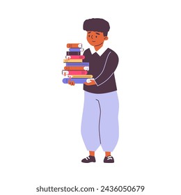 Capturing the joy of childhood reading, this vector illustration potrays two kids engrossed in an open book. Sets a charming scene of imagination and learning, against a soothing blue background