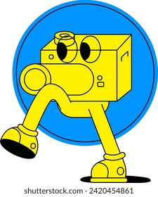 Capturing moment cute Sticker illustration
