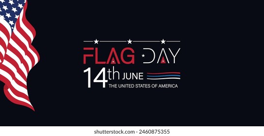 Capturing the Spirit of Flag Day June 14th Illustration Design