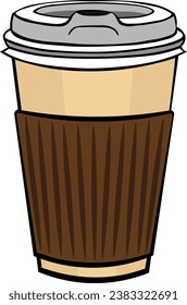 capuccino cup coffee drink food cartoon