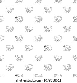 Capuchin pattern vector seamless repeating for any web design