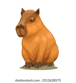 Capybara animal desenhos animados ilustração vetor