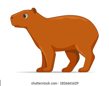 Cute Vector Elephant Yellow Elephant Isolated: เวกเตอร์สต็อก (ปลอดค่า