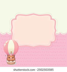 Capybara Birthday Card Paper Frame