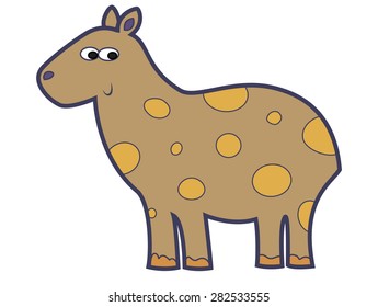 capybara with bright spots