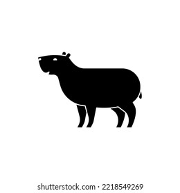 Capybara icon. guinea pig sign. Vector illustration