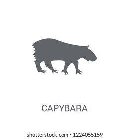 Capybara icon. Trendy Capybara logo concept on white background from animals collection. Suitable for use on web apps, mobile apps and print media.