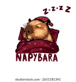 Capybara illustration. Children's clothing fashion, clothing print pattern. Fashion and more
