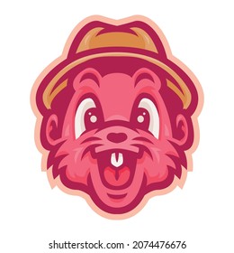 capybara illustration close up, perfect used for logo, icon, mascot or etc