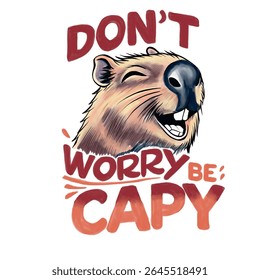 capybara illustration. tshirt graphic print pattern. kids clothing, fashion and more
