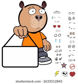capybara kid expressions coleção de pacotes em arte vetorial